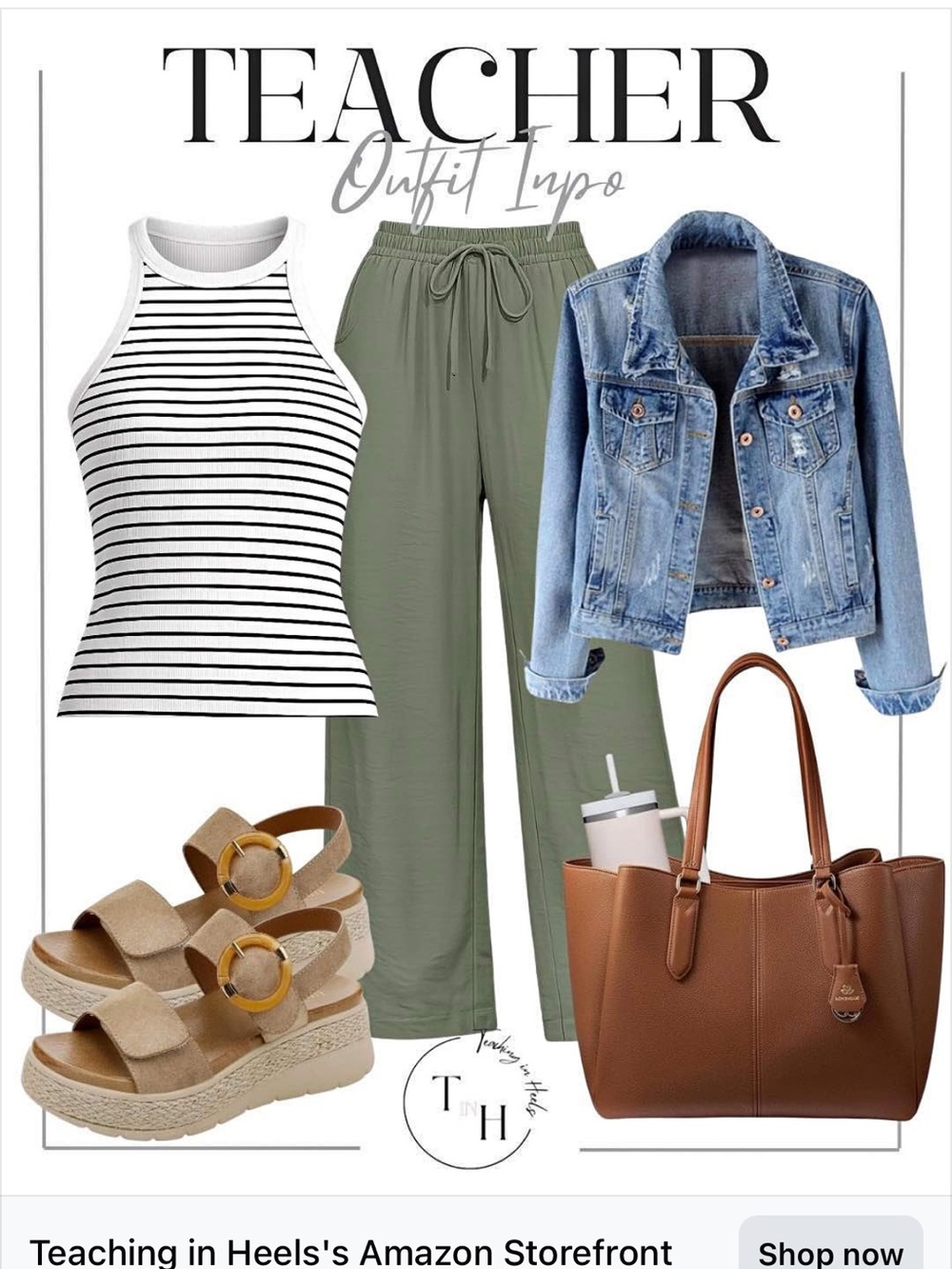 LOFT Olive Green Wide-Leg Drawstring Pants